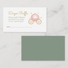 Tarjeta De Recepción Gabinete de Raffle de Diaper Dragon Princess Fairy