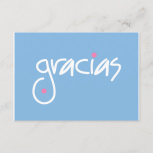 Tarjeta De Recepción Gabinete de regalos con letras azules y blancas