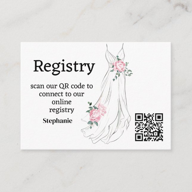 Tarjeta De Recepción Gabinete de registro de ducha de novia Eucalyptus  (Anverso)