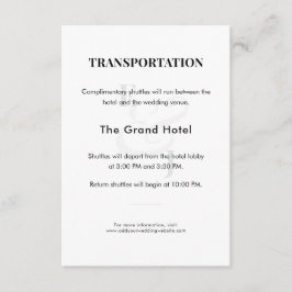 Tarjeta De Recepción Gabinete de transporte | Código QR de detalles del