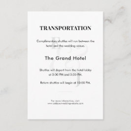 Tarjeta De Recepción Gabinete de transporte | Detalles del transbordado