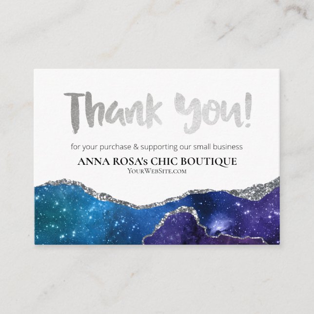 Tarjeta De Recepción *~* Galaxy AGATE QR GRACIAS A LA Revisión del LOGO (Anverso)