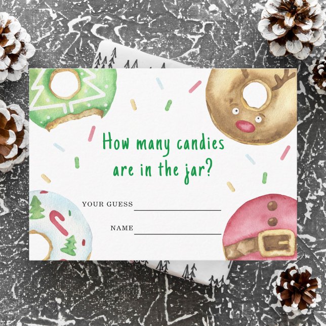 Tarjeta De Recepción Galletas de navidad - ¿Cuántos dulces? (Subido por el creador)