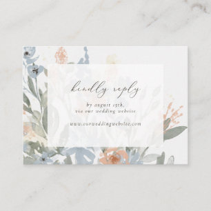 Tarjeta De Recepción Garden Flourish RSVP por inserción de sitio web