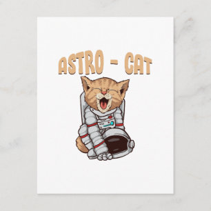 Tarjeta De Recepción Gato Astro