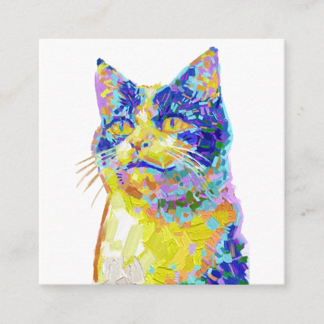 Tarjeta De Recepción Gato en la luz del sol (Anverso)