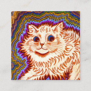 Tarjeta De Recepción Gato Kaleidoscope