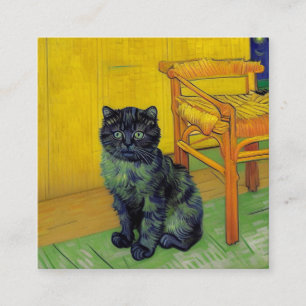 Tarjeta De Recepción Gato Negro de Van Gogh