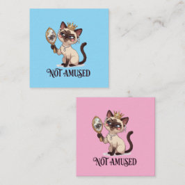 Tarjeta De Recepción Gato Siames Real No Divertido