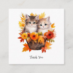 Tarjeta De Recepción Gatos de gatitos personalizados en cesta