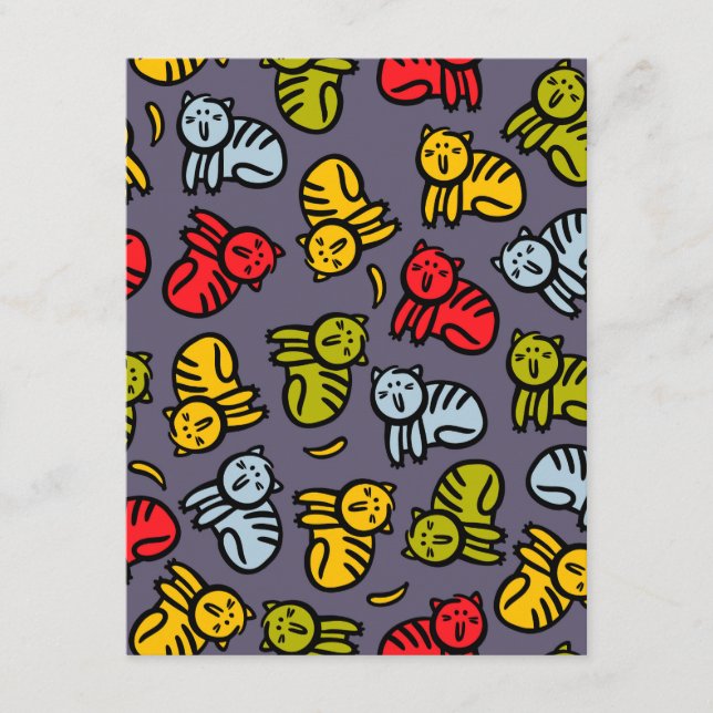 Tarjeta De Recepción Gatos más bananas (Anverso)