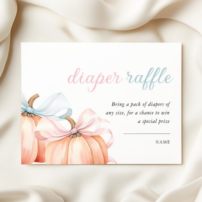 Tarjeta De Recepción Género de calabaza revelar pañal Raffle (Subido por el creador)