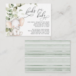 Tarjeta De Recepción Género Libros Neutrales De Elefantes De Eucalipto 