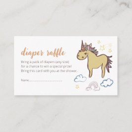 Tarjeta De Recepción Género neutro de Baby Shower de Unicorn