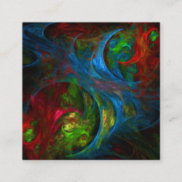 Tarjeta De Recepción Génesis Arte abstracto azul