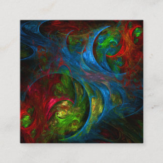 Tarjeta De Recepción Génesis Arte abstracto azul