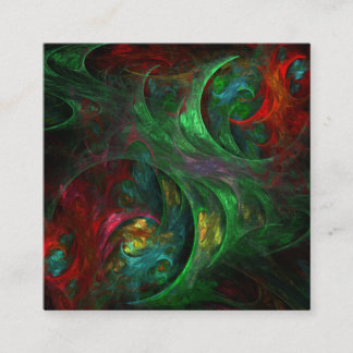 Tarjeta De Recepción Génesis Arte abstracto verde