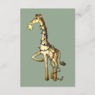 Tarjeta De Recepción Giraffe brillante
