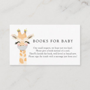 Tarjeta De Recepción Giraffe con cartón de encerradores para bebés