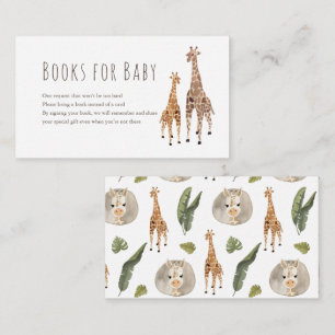 Tarjeta De Recepción Giraffe Safari Baby Shower Boys for Baby