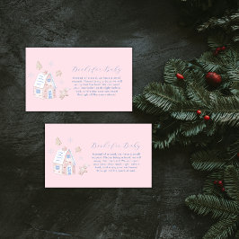 Tarjeta De Recepción Girl Gingerbread Village Books For Baby Shower