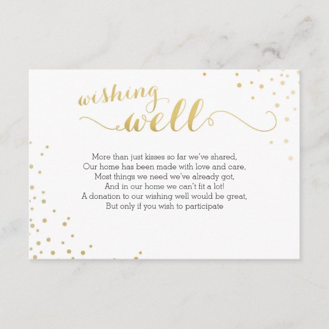 Tarjeta De Recepción Glamour de Relieve metalizado dorado Faux moderno  (Anverso)