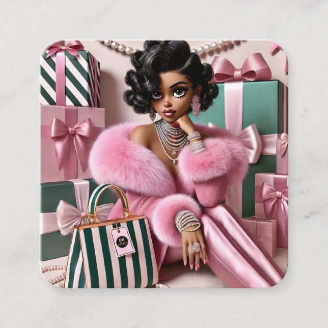 Tarjeta De Recepción Glamour Suave (Anverso)