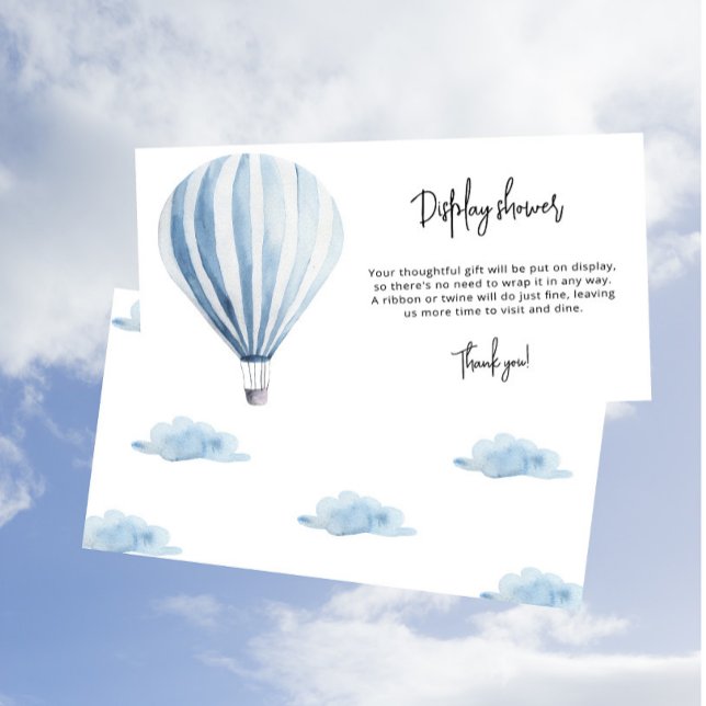 Tarjeta De Recepción Globo de aire caliente - ducha de pantalla (Subido por el creador)