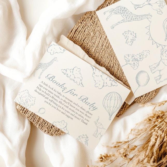 Tarjeta De Recepción Globo de aire caliente toile ducha de bebé Libros  (Subido por el creador)