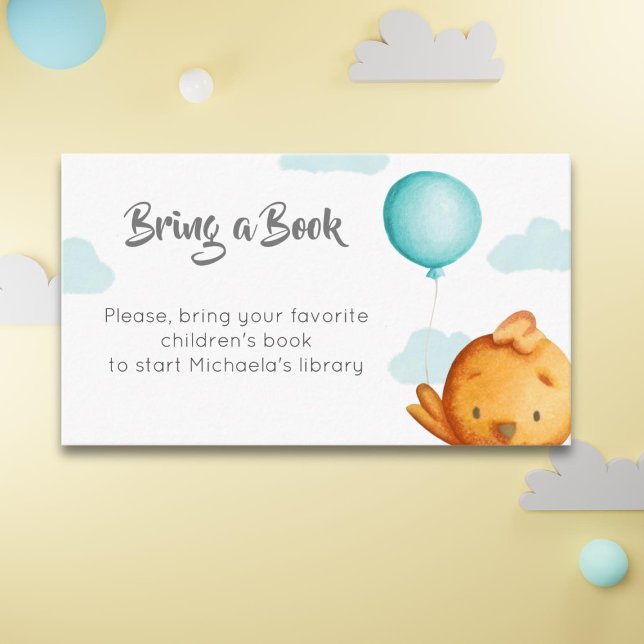 Tarjeta De Recepción Globo de pájaros curados trae libro (Subido por el creador)