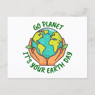 Tarjeta De Recepción Go Planet It's Your Earth Day 2025