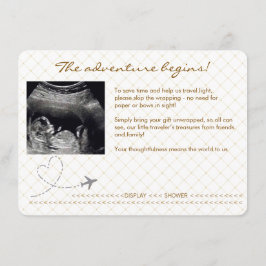 Tarjeta De Recepción Gold Globe Passport Travel Display Shower