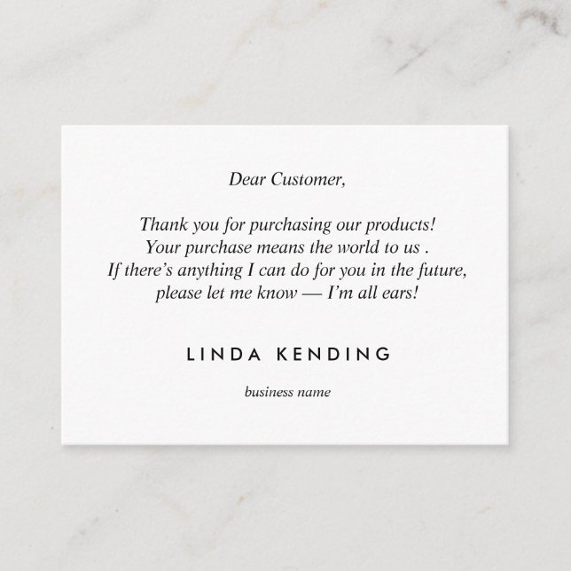 Tarjeta De Recepción Gold Lotus Yoga Green Gracias por tu compra (Anverso)