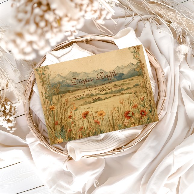 Tarjeta De Recepción Golden Meadow Heirloom Diapper Raffle  (Subido por el creador)