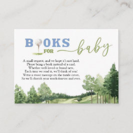 Tarjeta De Recepción Golf Blue Boy Baby Shower Par-Tee Libros Para Bebé