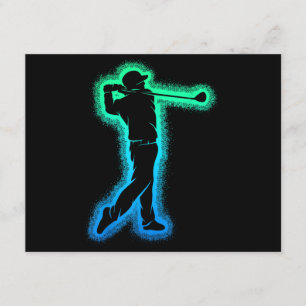 Tarjeta De Recepción Golf Club Golfer Niños Niños Hombres Golf