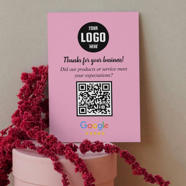 Tarjeta De Recepción Google Review QR Code Cards | Business Thank You  (Google Review QR Code Cards | Business Thank You Inserts)