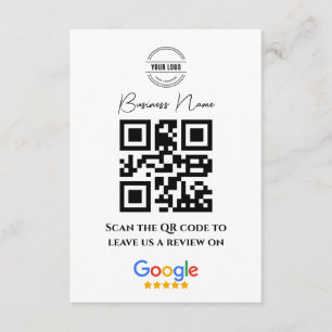 Tarjeta De Recepción Google Revisa el código de QR del enlace de califi