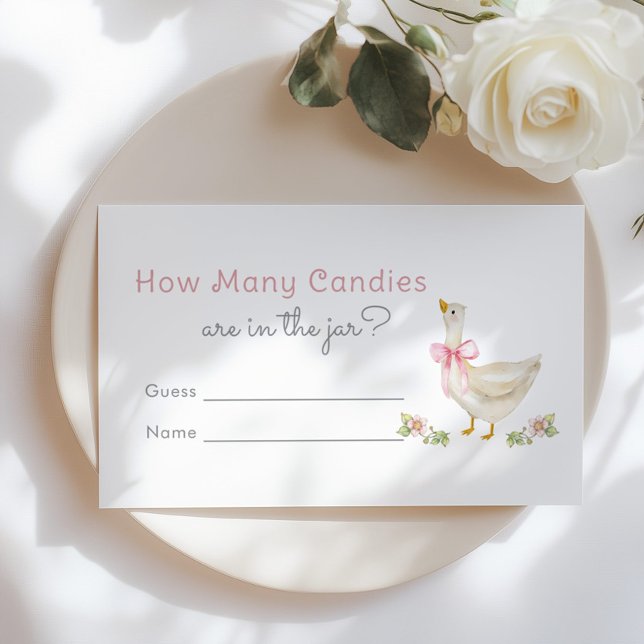 Tarjeta De Recepción Goose Cuántos caramelos rosados (Subido por el creador)