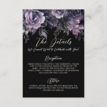 Gothic Floral Wedding Details