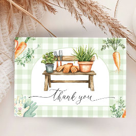 Tarjeta De Recepción Gracias a Baby Shower Flat de crecimiento local