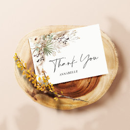 Tarjeta De Recepción Gracias por la simple ducha botánica de bebé