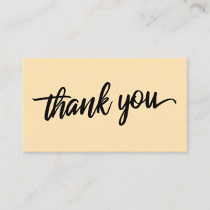Tarjeta De Recepción Gracias por la tipografía mínima de escritura Ligh