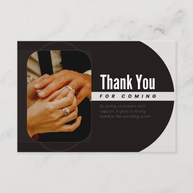 Tarjeta De Recepción Gracias por venir (Anverso)