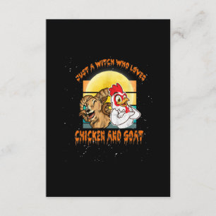 Tarjeta De Recepción Gracioso Regalo de disfraces de pollo y cabra de H