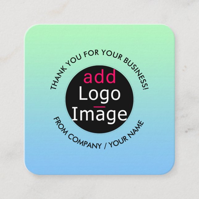 Tarjeta De Recepción Gradiente De Personalizado De Elegancia Profesiona (Anverso)