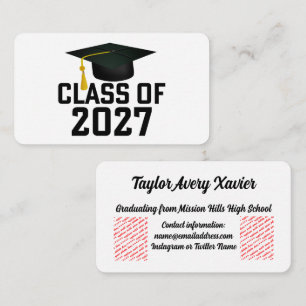 Tarjeta De Recepción Graduación de la promoción 2027 de Letterman