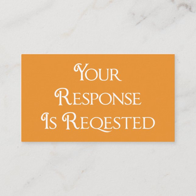 Tarjeta De Recepción Graduation Orange White RSVP QR Code Response Card (Reverso)