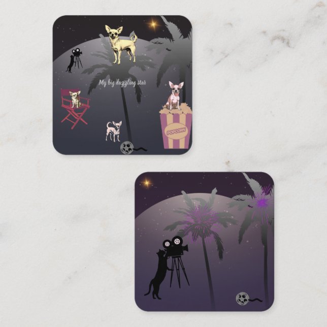 Tarjeta De Recepción Gran estrella deslumbrante (Anverso / Reverso)