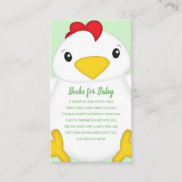 Tarjeta De Recepción Granja Baby Shower de pollo